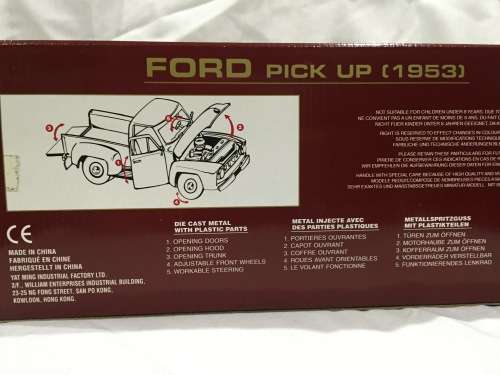 1953 Ford Pick Up 1:18 Scale Road Legends